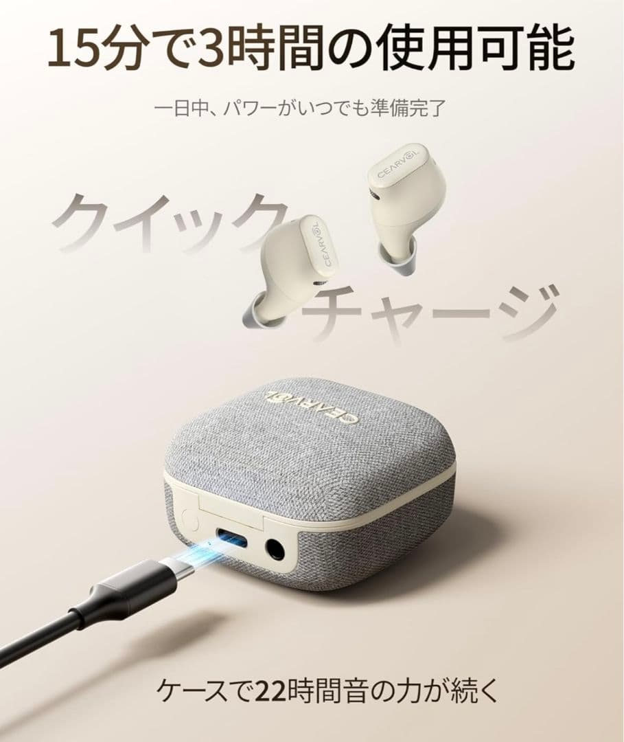 新品未使用 Cearvol Wave Lite 集音器 聴覚アンプ AUX-IN