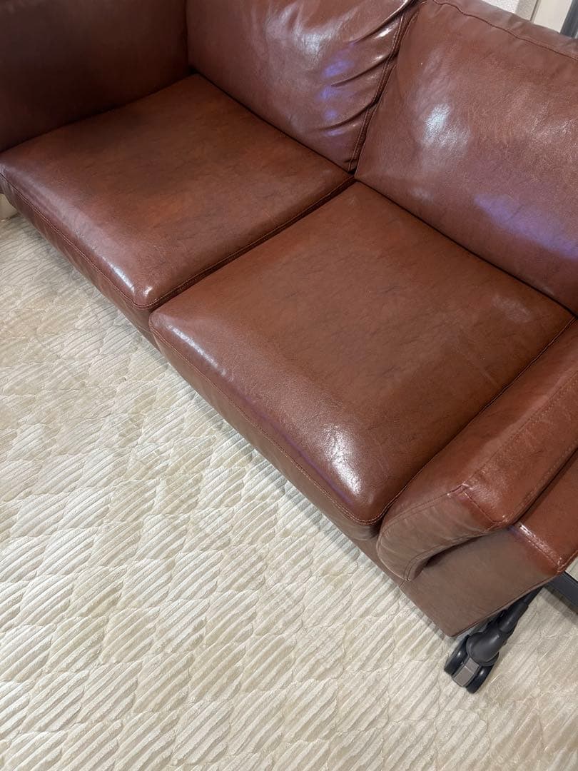 ソファー ソファ 2人掛け レザー革 おしゃれ ヴィンテージ アンティーク