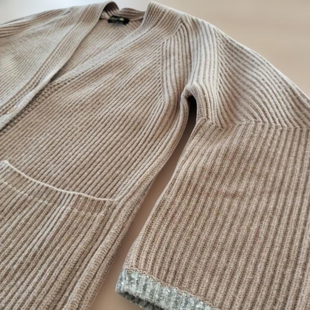 ドゥロワー　drawer　ウールカシミヤ　カーディガン　88000円　サイズ１