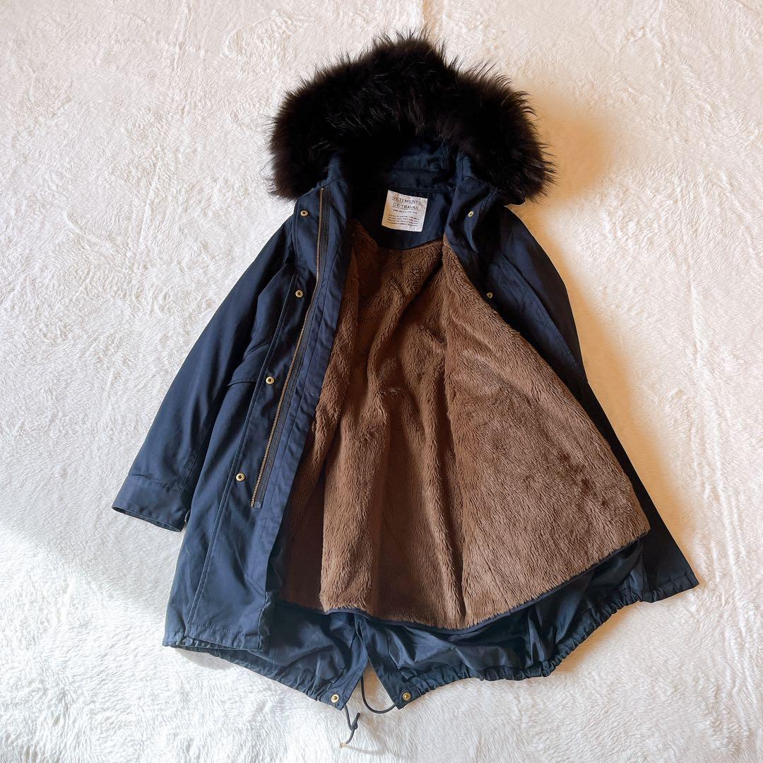 超美品　イエナ　モッズコート　ファー　フード　ライナー付き　S