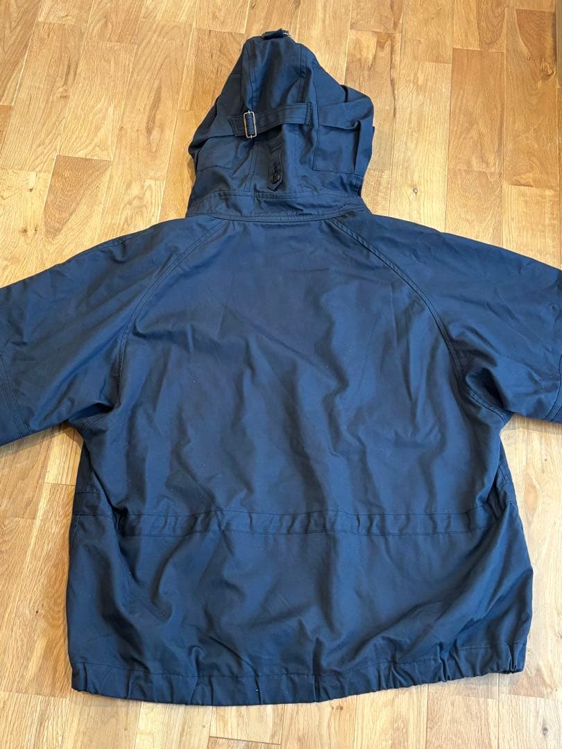 WAIPER.inc ロイヤルネイビーベンタイルスモックパーカー