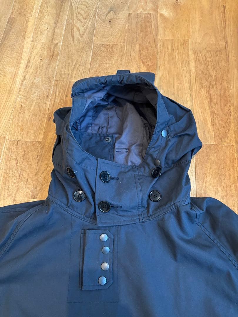 WAIPER.inc ロイヤルネイビーベンタイルスモックパーカー