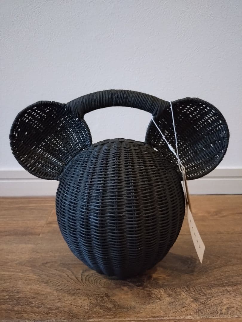 KARRY ミッキー耳付きかごバッグ ブラック