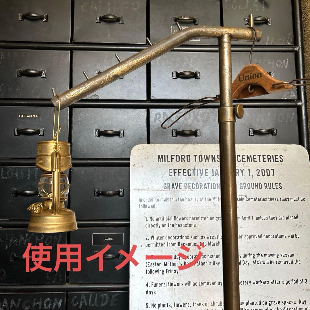 ヴィンテージ スラントハンガー メタルラック シャビー インダストリアル 金