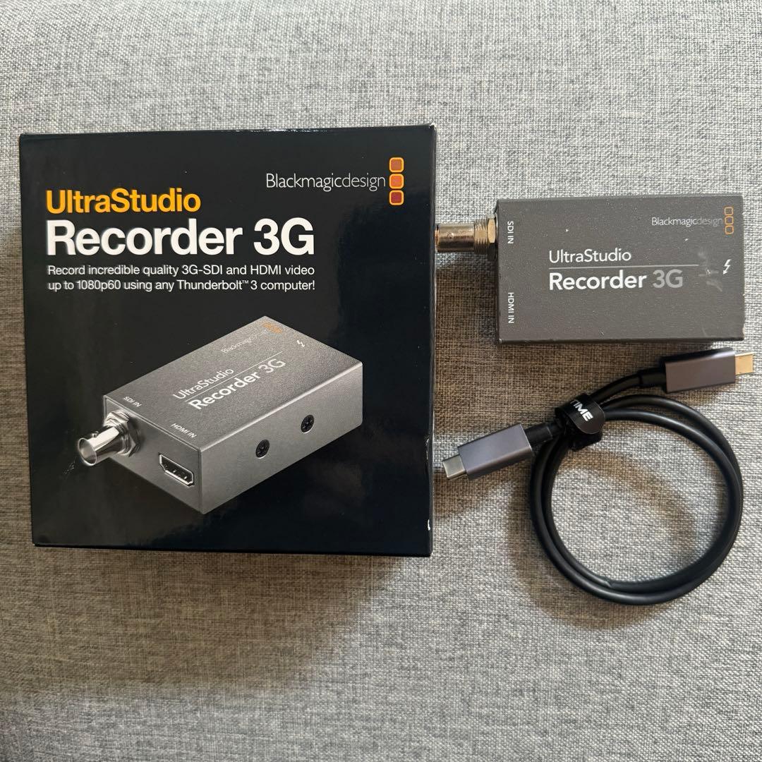 UltraStudio Recorder 3G Thunderbolt3ケーブル