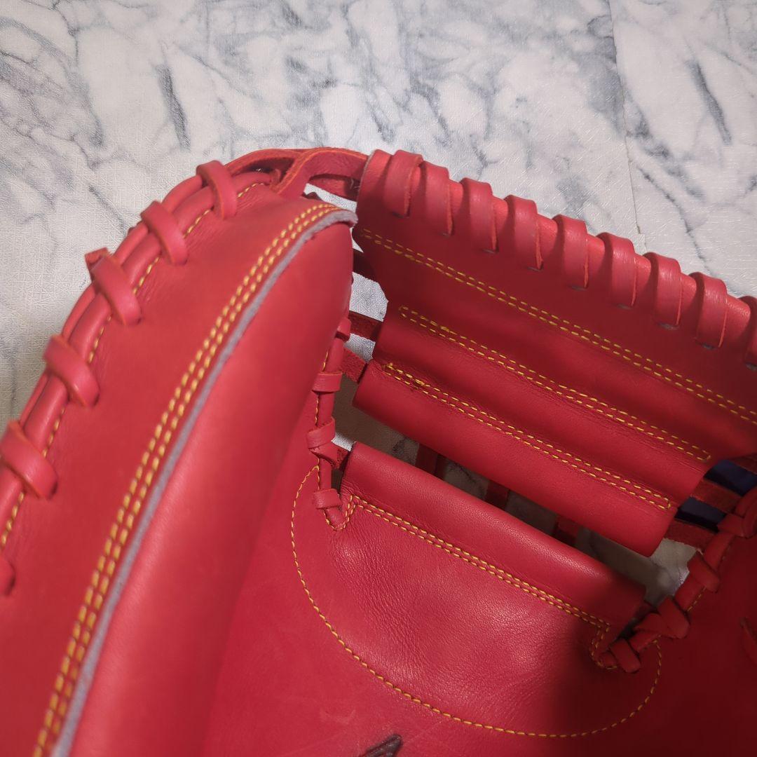 【未使用・タグ付き】アシックス　硬式野球用キャッチャーミット オレンジ