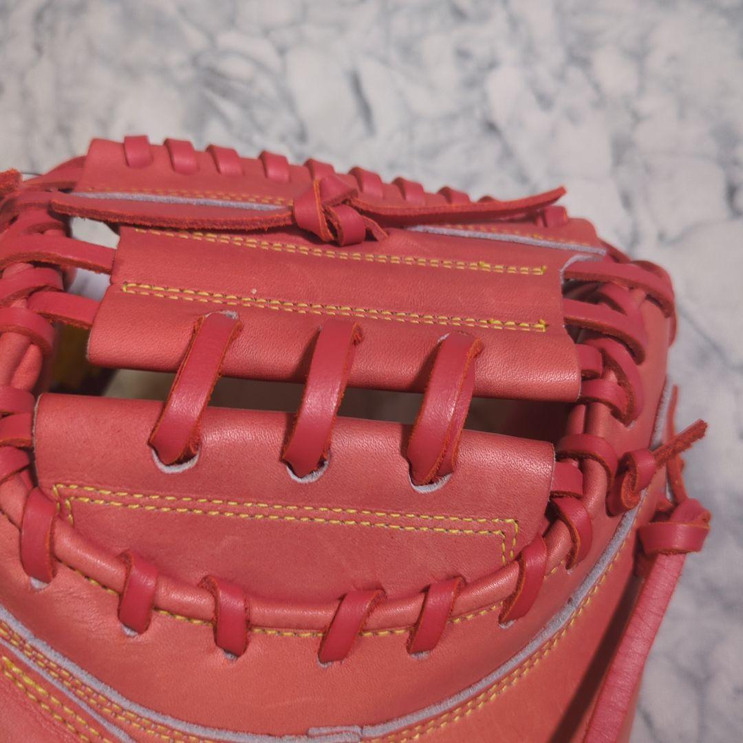 【未使用・タグ付き】アシックス　硬式野球用キャッチャーミット オレンジ