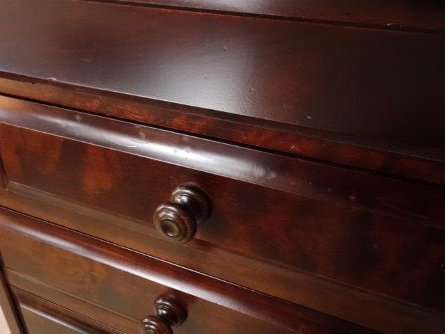 北海道民芸家具　ＨＭ８００ビューロー　ライティング　 再塗装済　ＵＳＥＤ