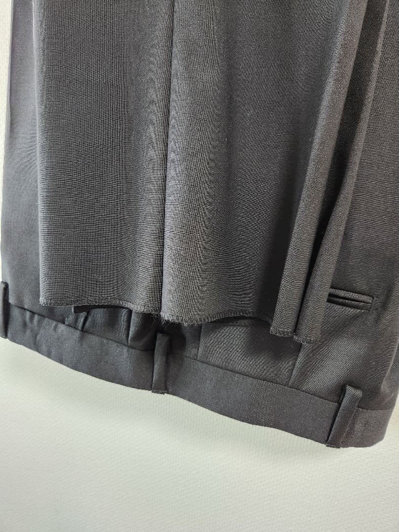 LARDINI ウールスーツ ブラック 46　ロロ・ピアーナ