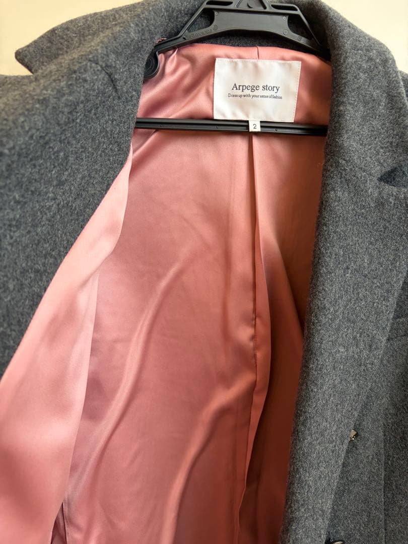Arpege Story ダブルブレストジャコットグレー