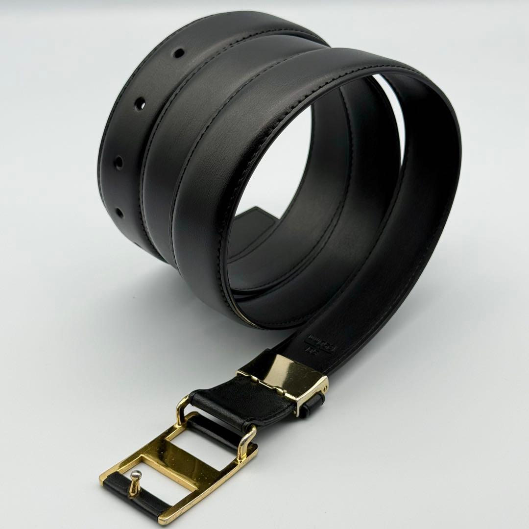 ✨良品✨サンローラン ベルト YSL ゴールド金具 カサンドラ レザー 男女兼用