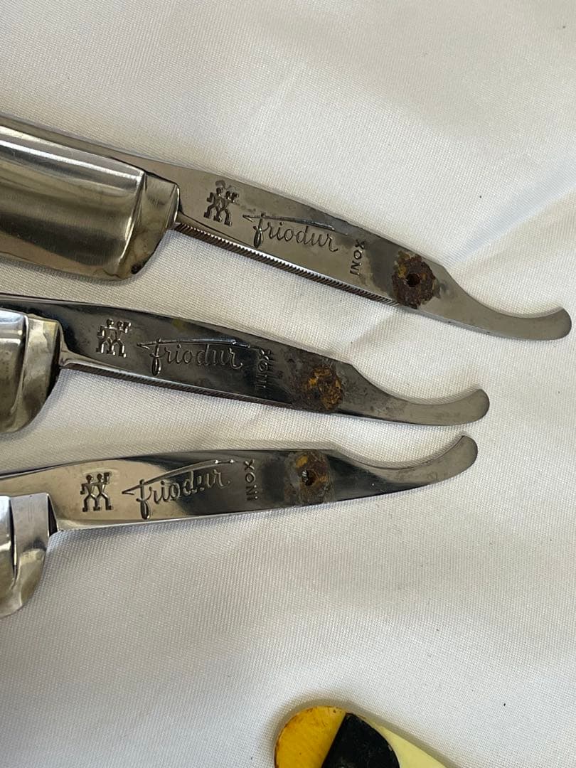 希少　西洋剃刀　刃のみ　ヘンケルス 3本セット カミソリ 理容美容