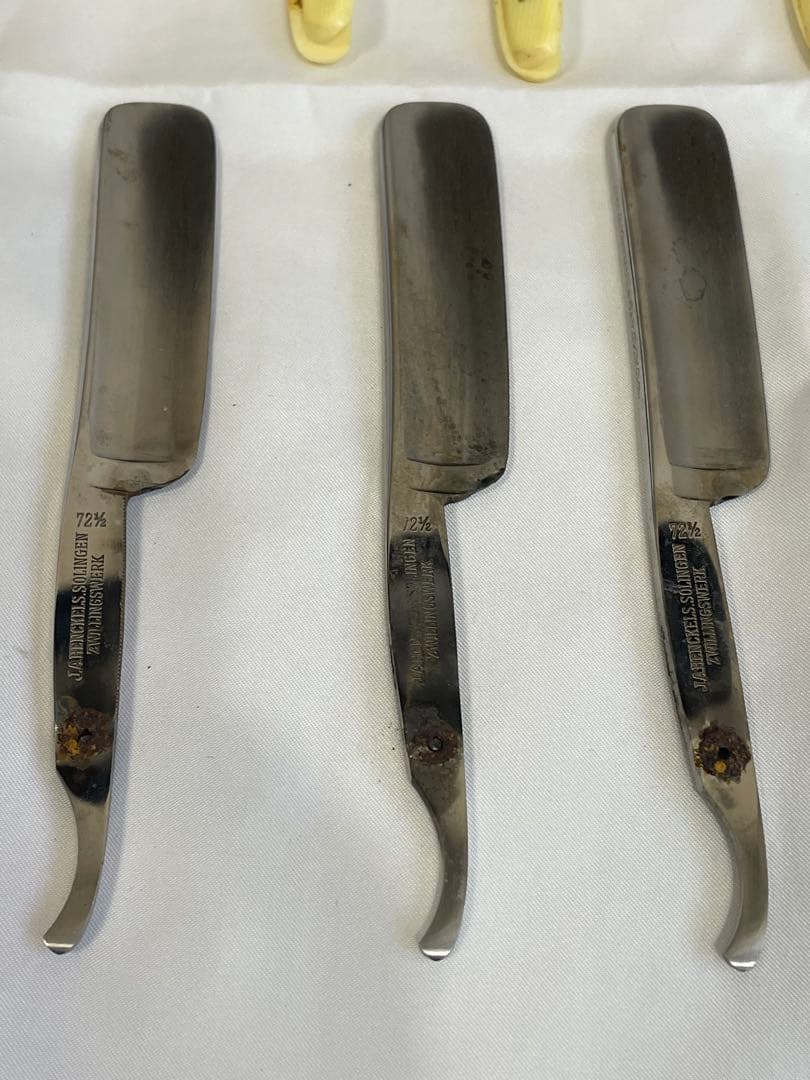 希少　西洋剃刀　刃のみ　ヘンケルス 3本セット カミソリ 理容美容