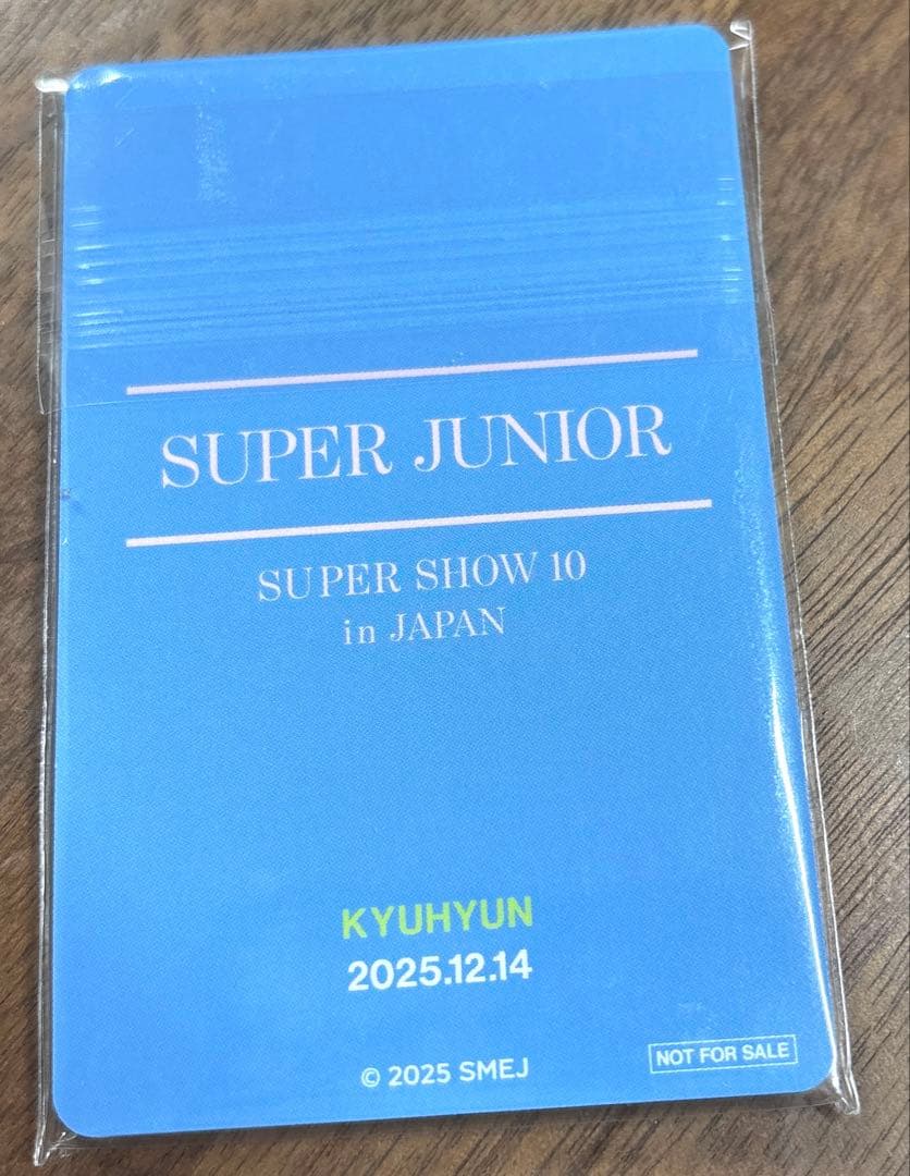 SUPER JUNIOR 12/14 スパショ10 アプグレ 特典 トレカ+銀テ