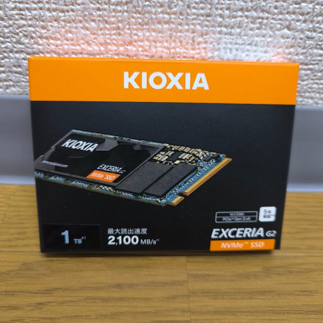 メモリー KIOXIA 1TB NVMe SSD SSD-CK1.0N3G2 M.2