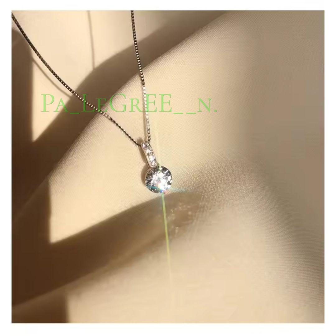 ✅️zzmネックレス　レディース　モアサナイト　プラチナ　S925　ダイヤモンド