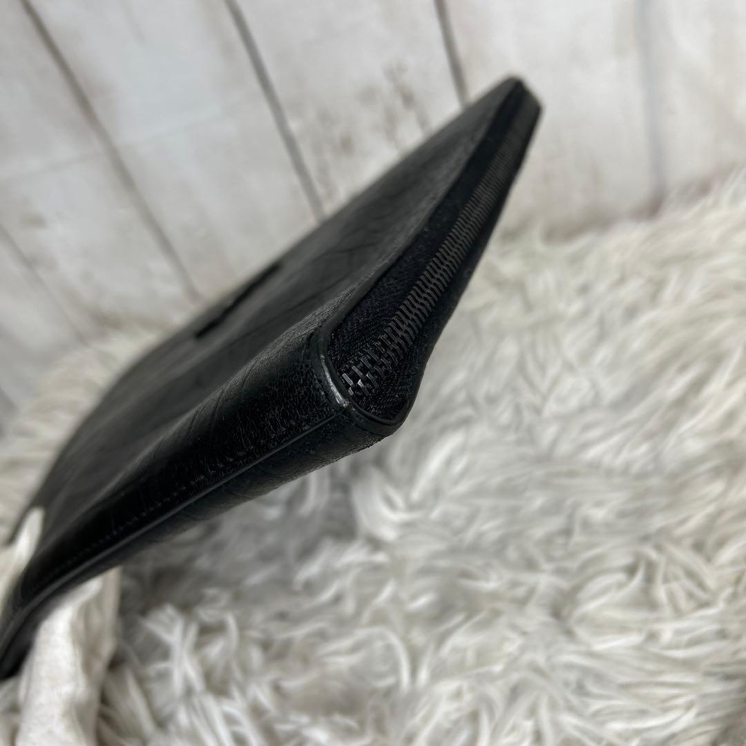 サンローラン　YSL クラッチバッグ　セカンドバッグ　レザー　ロゴ