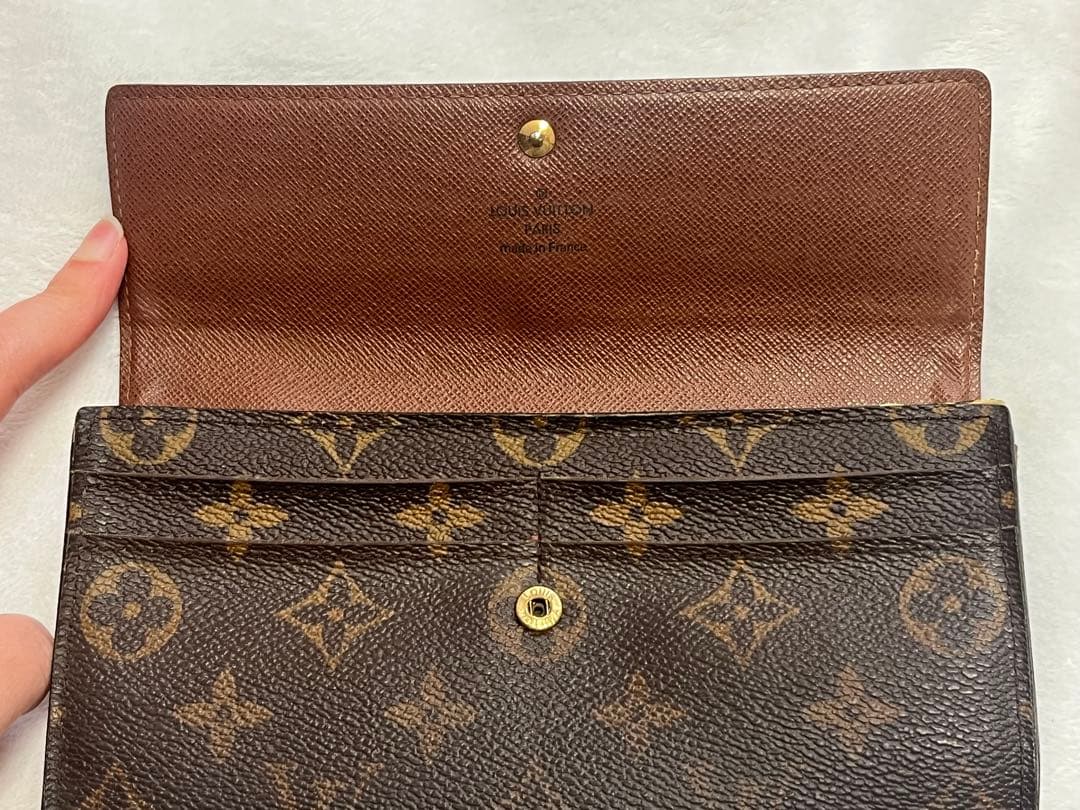 Louis Vuitton モノグラム 長財布　収納袋&箱付き