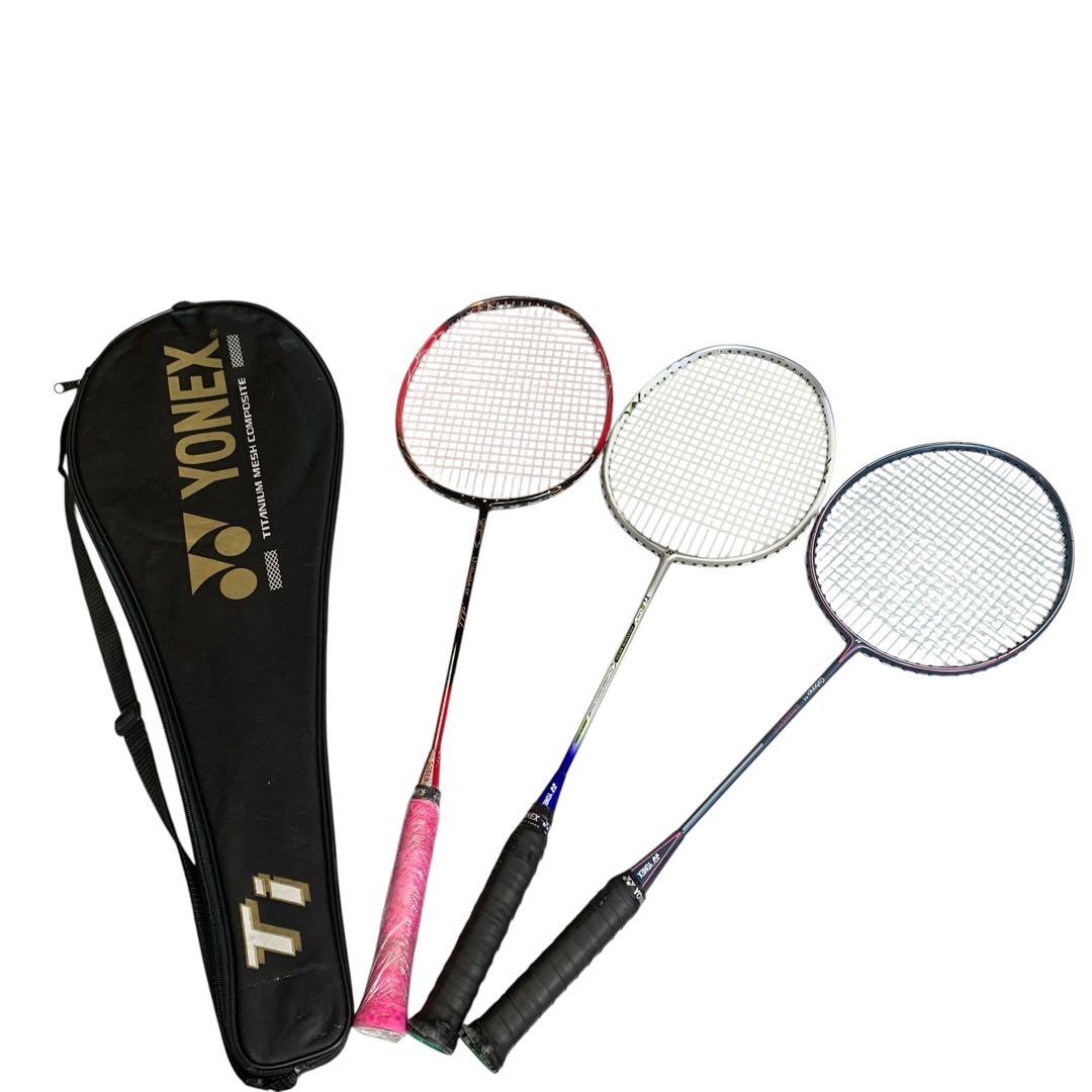 YONEX バドミントンラケット ✖️2本　GOSEN1本