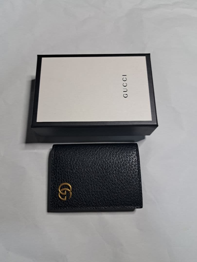 GUCCI ブラックレザー 名刺入れ