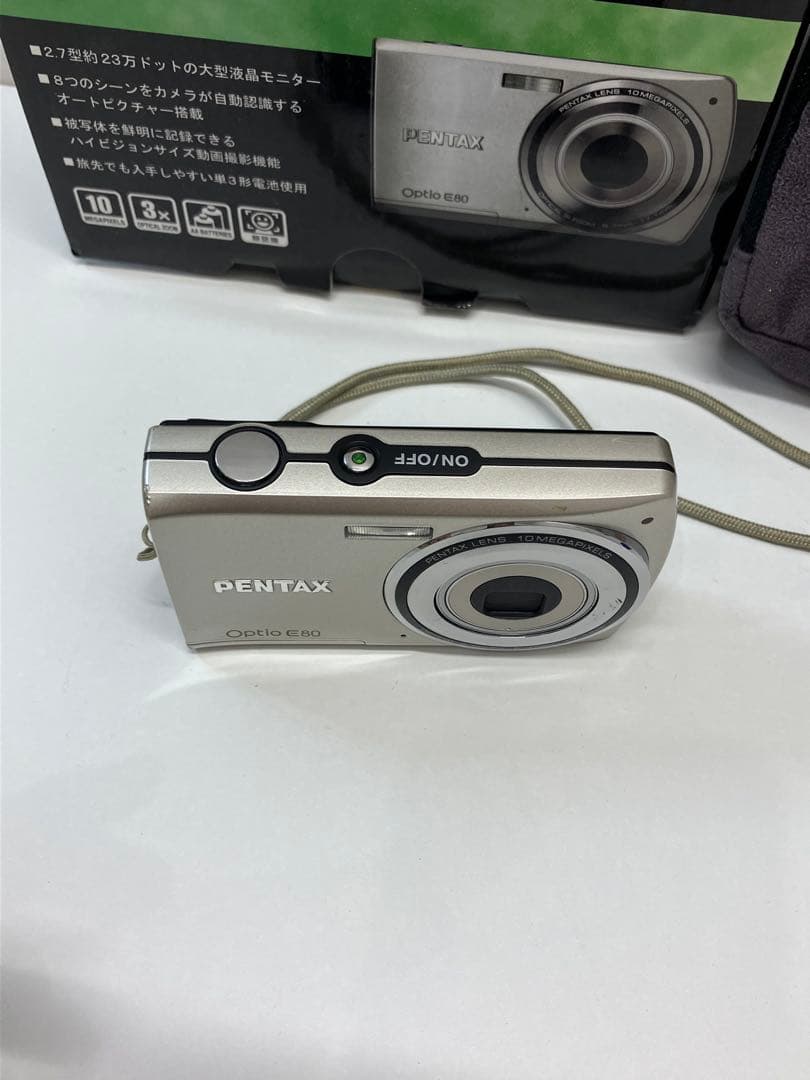 PENTAX Optio E80 コンパクトデジタルカメラ　【3841】