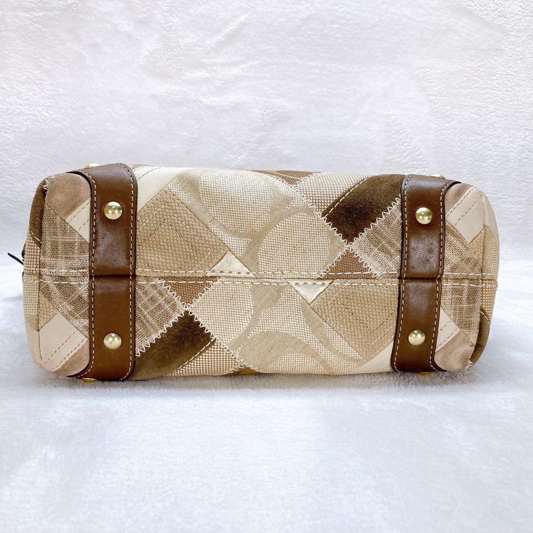 バッグ Coach One Sholder Patchwork Signature