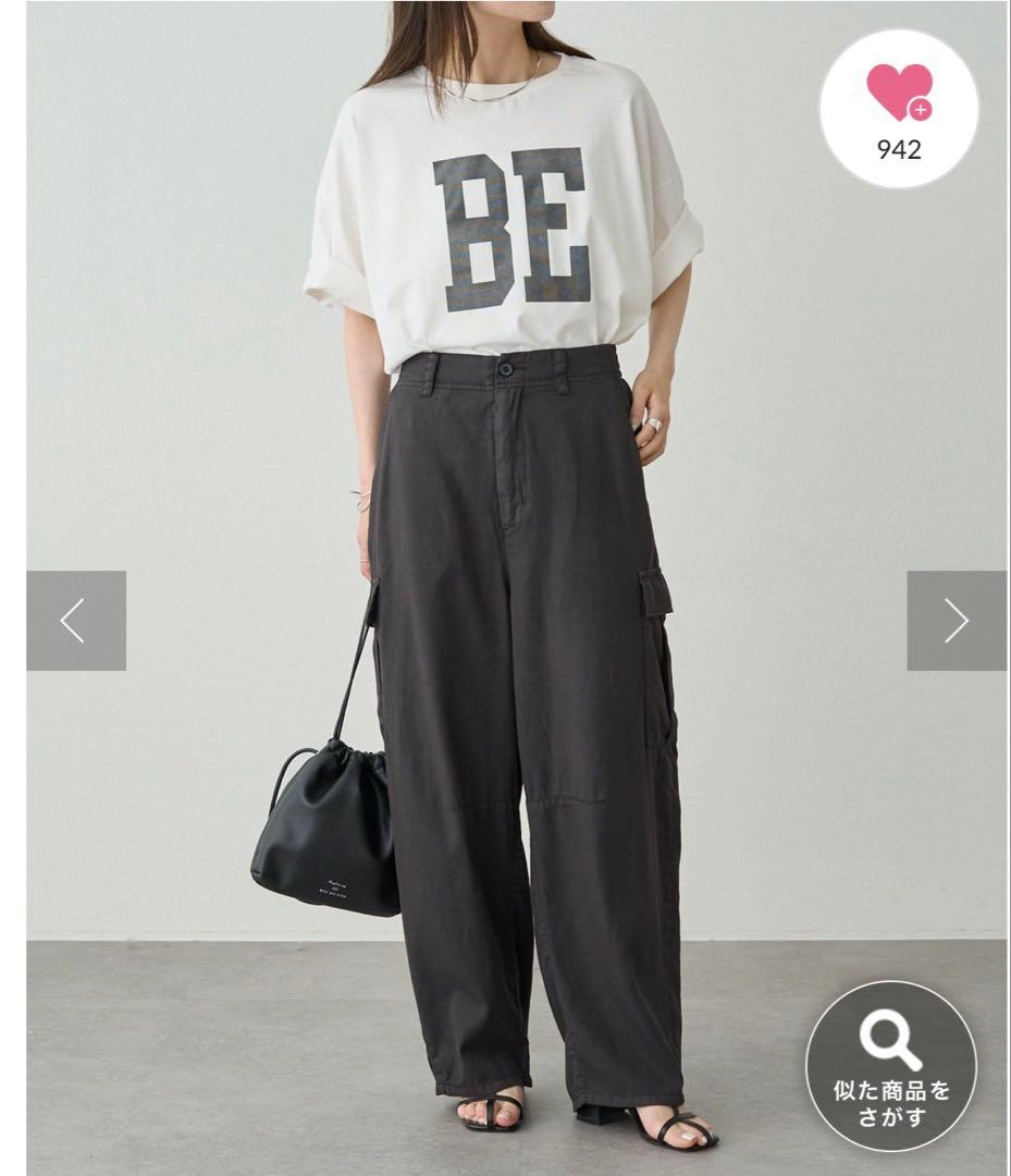 新品　PUAL CE CIN カーゴポケットのワイドパンツ