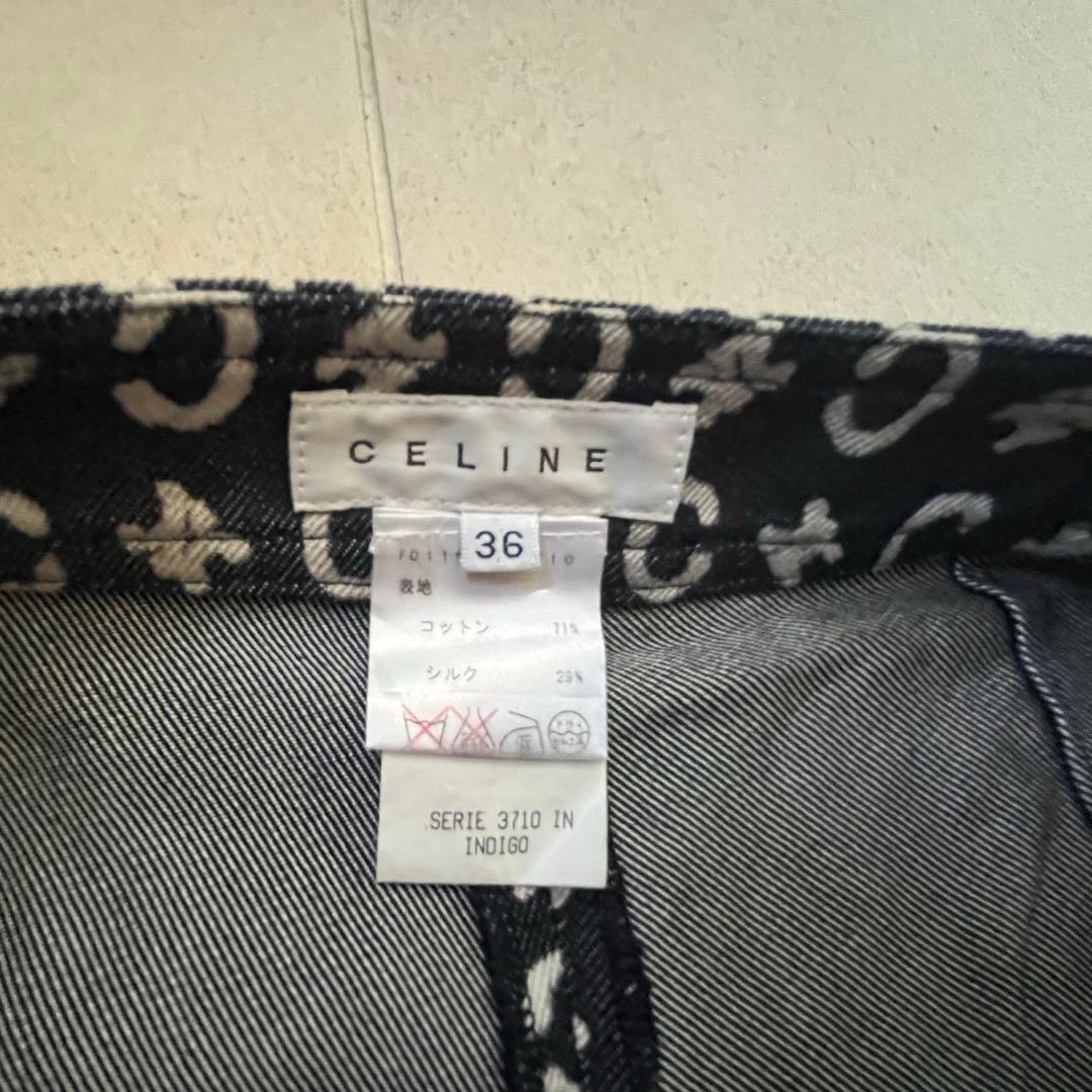 美品 セリーヌ　スリムフィット デニムショートパンツ　ミニ　Sサイズ