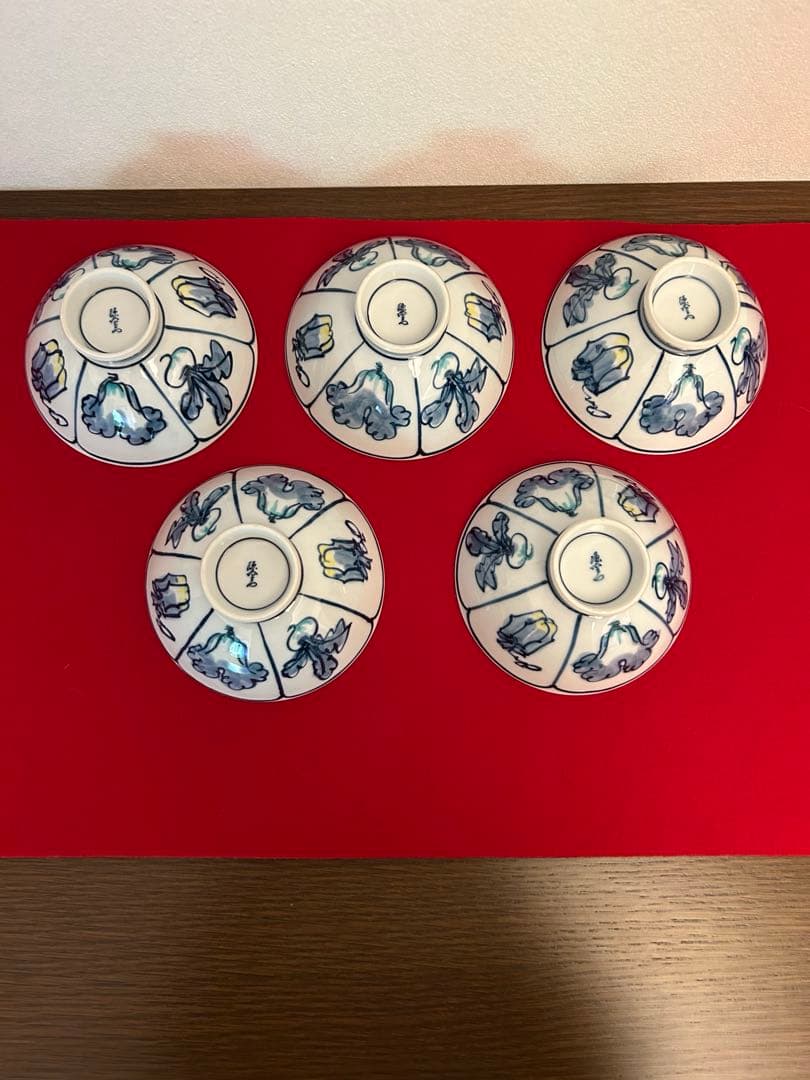 源右衛門　蓋付きご飯茶碗5客