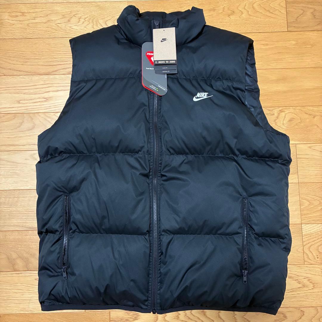 新品 ナイキ クラブ サーモプルーム パファーベスト XLサイズ 黒