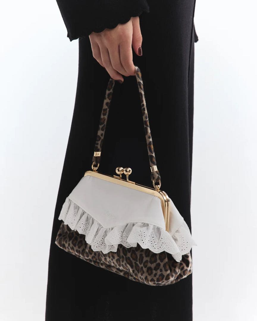 【新品即日配送】Bibiy ビビィ SABRINA LACE BAG ヒョウ柄