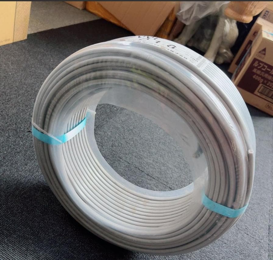 住電HST電線 VVF 2×1.6 黒白　２芯　1巻100mケーブル2023年製