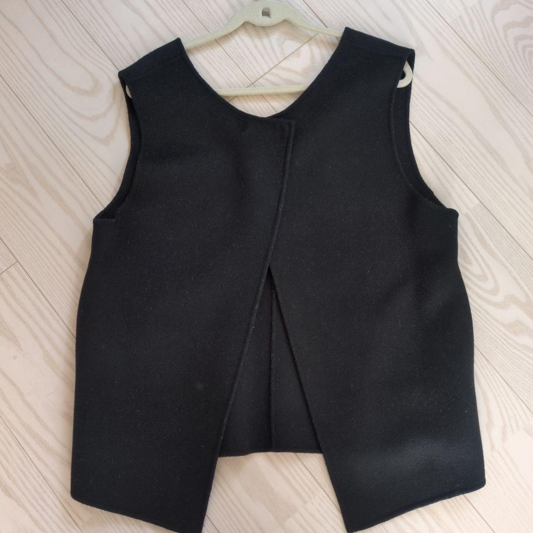 Na.e ナエ Reversible Wool Vest ブラック