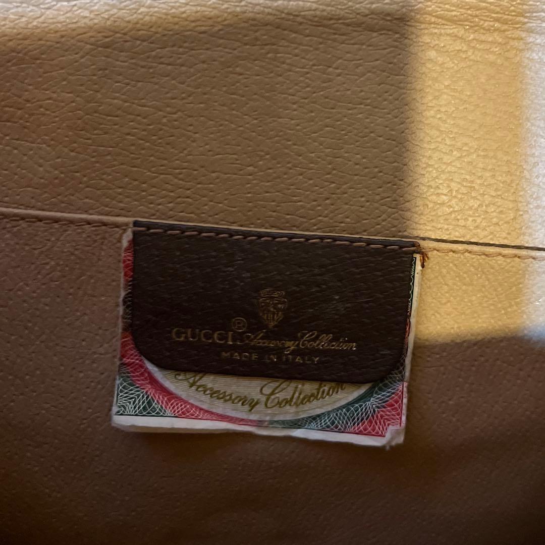 【GUCCI】オールドグッチ シェリーライン クラッチバッグ GG柄