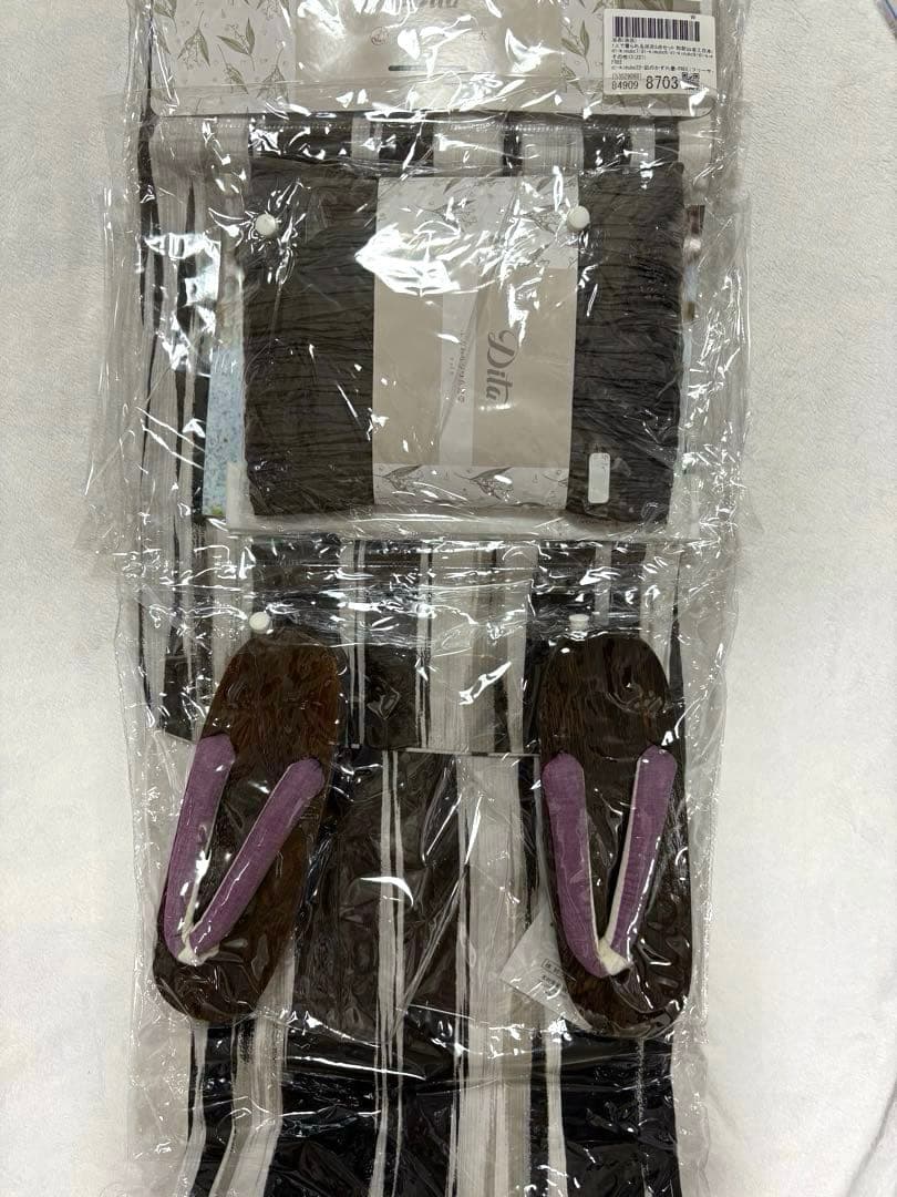 浴衣 ・帯・下駄付き 1人で着られる浴衣5点セット和歌山染工日本染め【Dita】