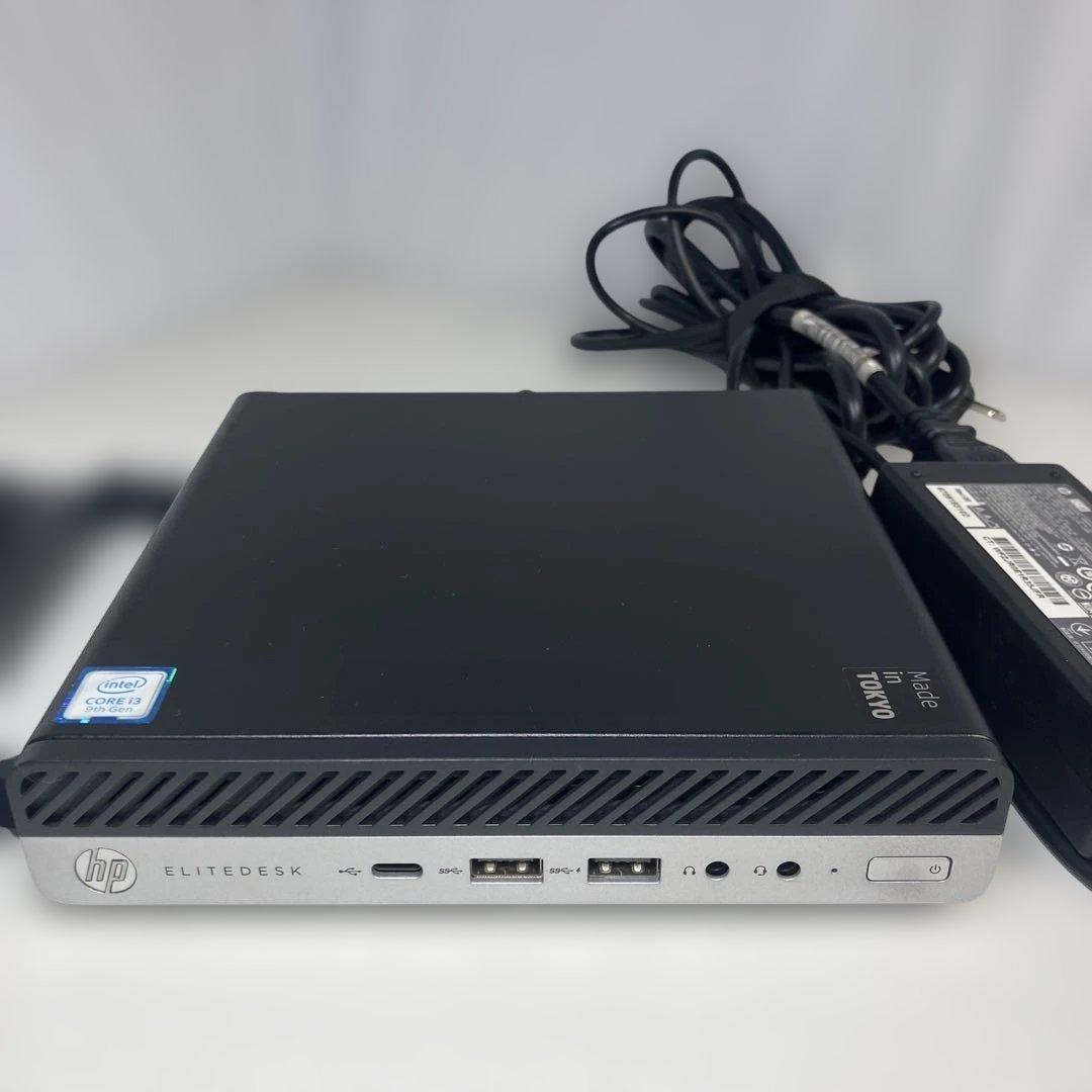 9世代！Core i3！HP EliteDesk800G5mini！ジャンク品！
