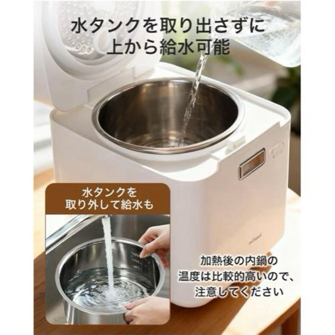 【新品】加湿器 スチーム式加熱式 3.3L大容量 お手入れ簡単 高温除菌