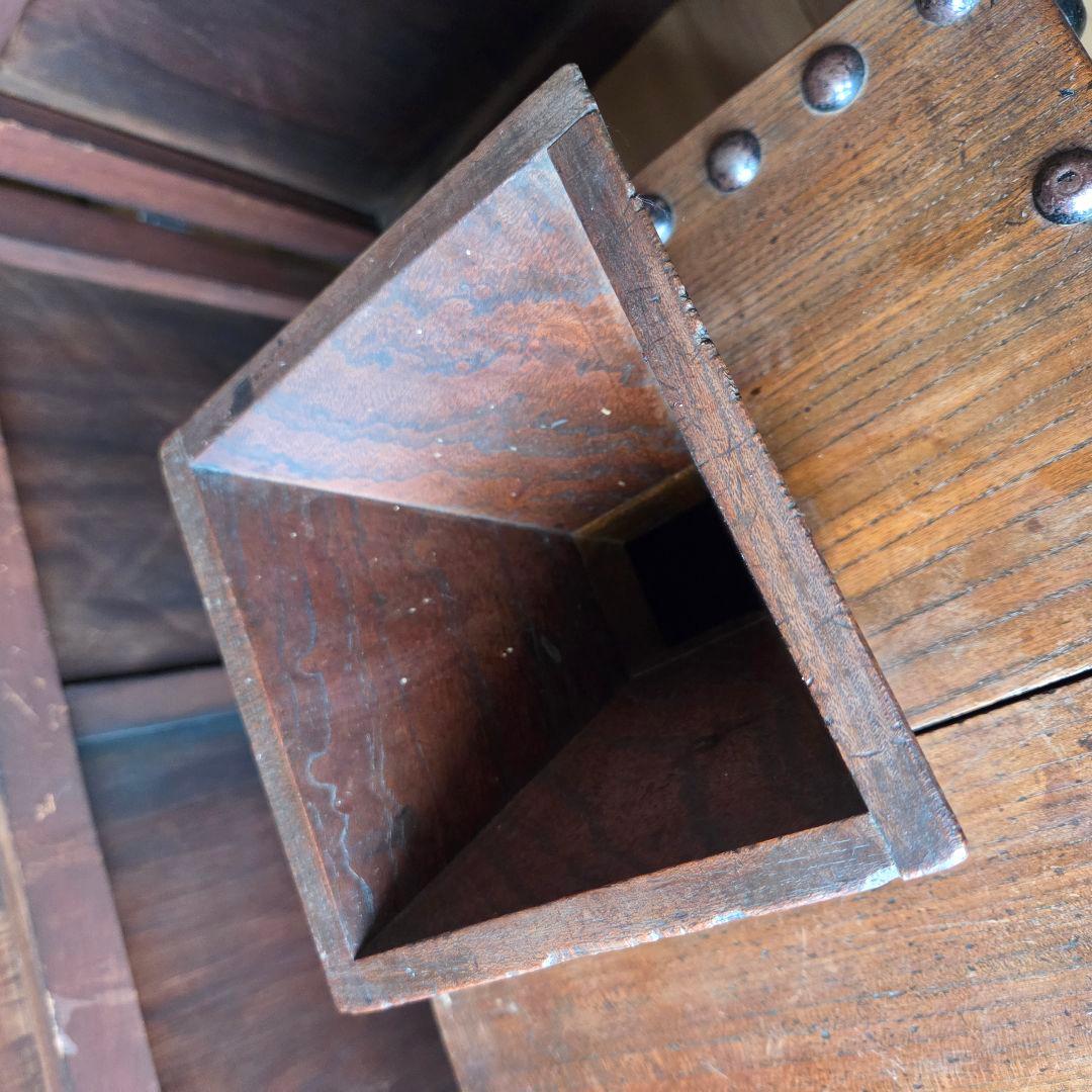 銭函　銭箱　マス付き　升箱　帳場　骨董　古民具　古道具　アンティーク