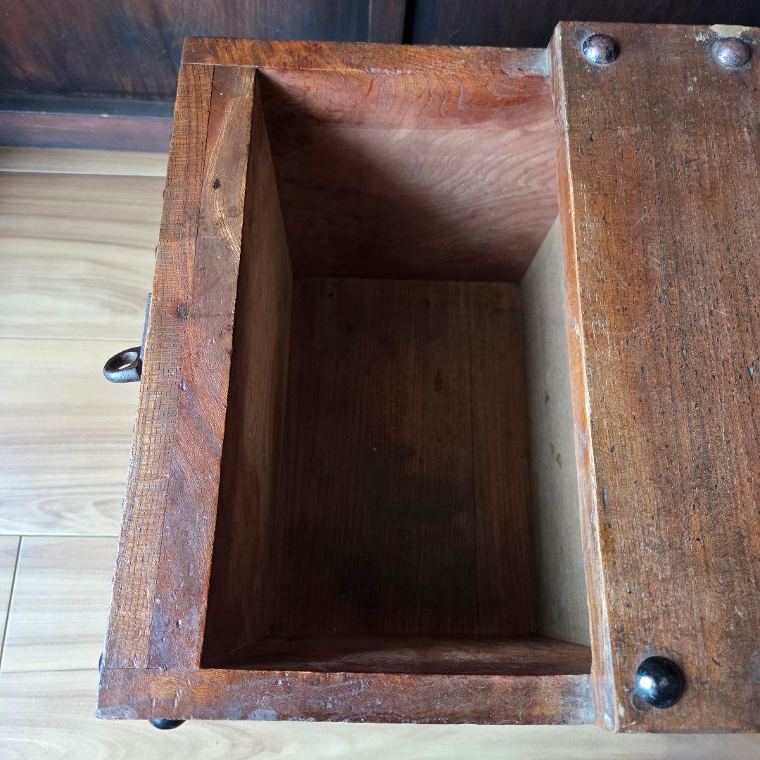 銭函　銭箱　マス付き　升箱　帳場　骨董　古民具　古道具　アンティーク