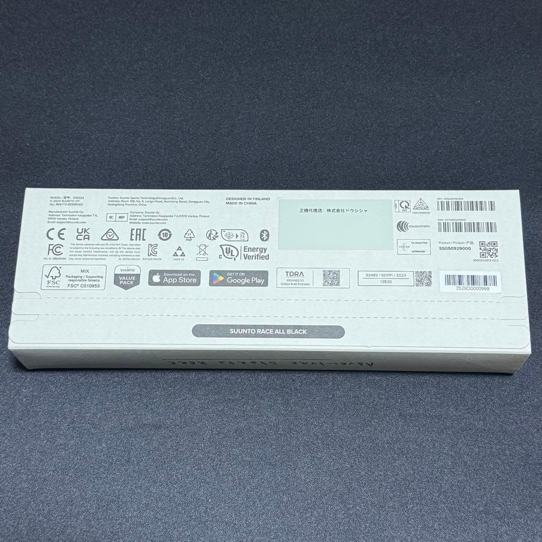 【新品未開封】スント レース SUUNTO RACE ALL BLACK 腕時計