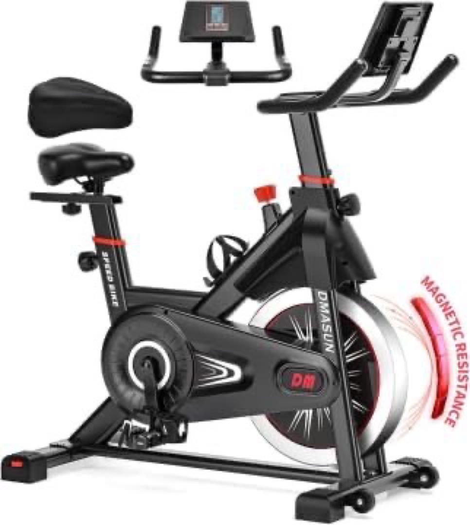 maa【新品未使用】エアロバイク 家庭用 静音スピンバイク