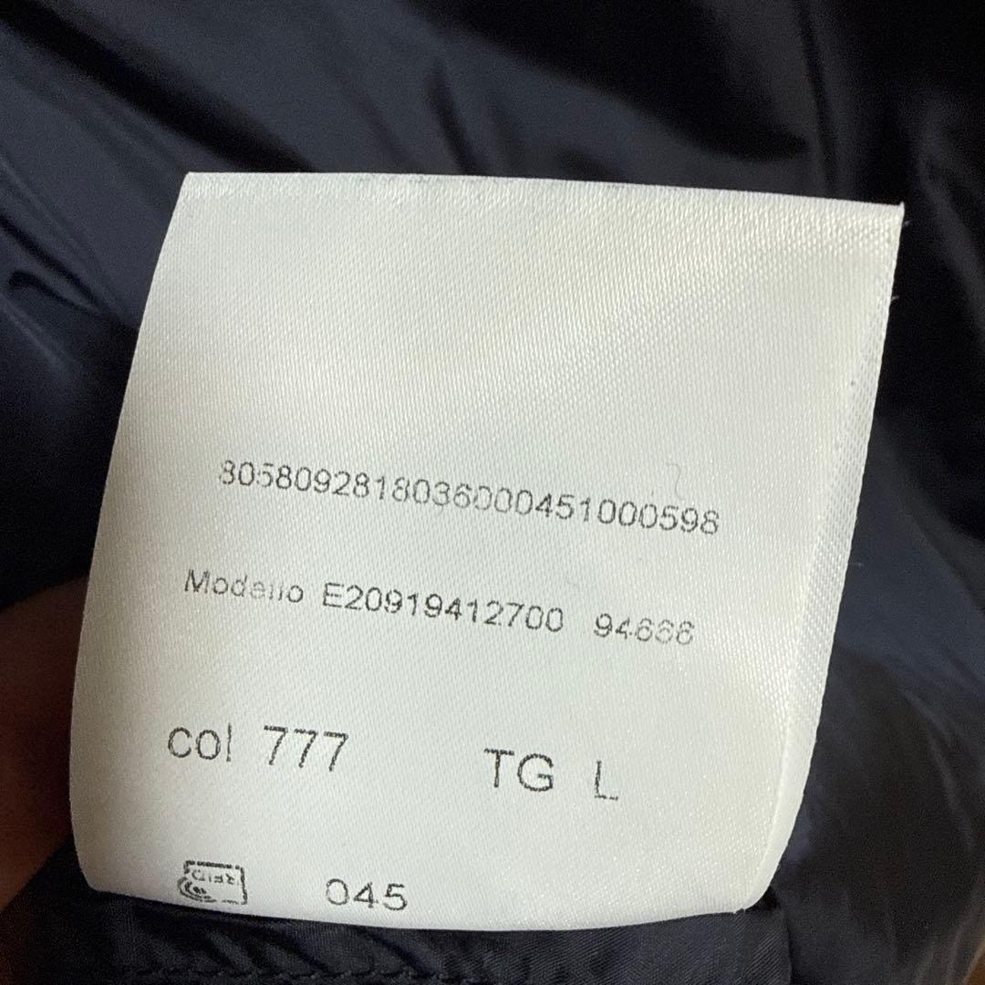 MONCLER ネイビー ニットダウン　L　ハイブリッド