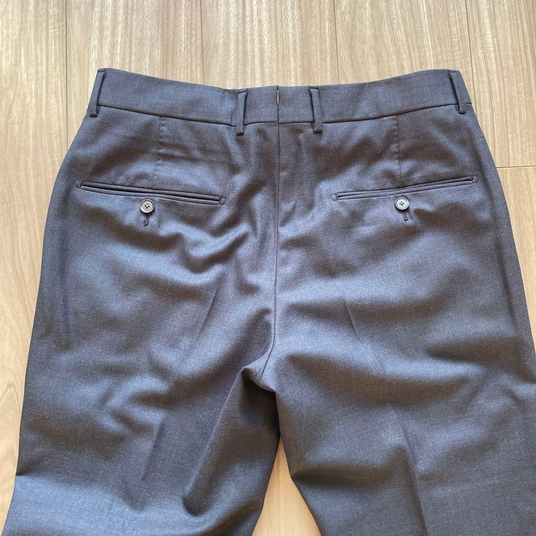 【極美品】【再値下げ】ネイビーウールパンツ トゥモローランドオリジナル