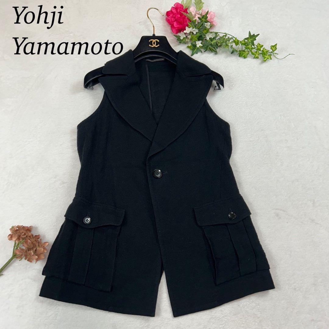 J760 S ヨウジヤマモト ジレ ベスト ブラック レディース