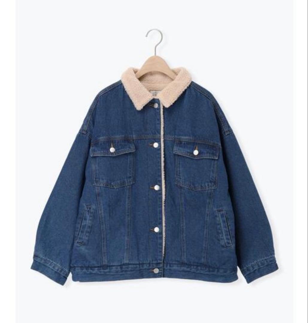 デニムボアジャケット　サマンサモスモス