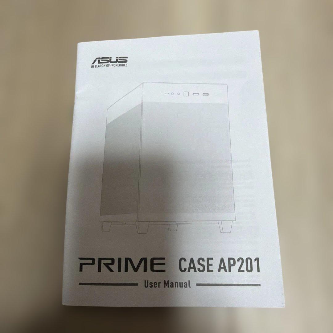 ホワイト PCケース MicroATX対応 PRIME CASE AP201