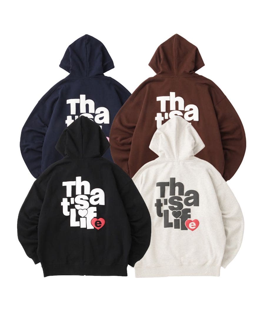 morimo That's Life ジップパーカー