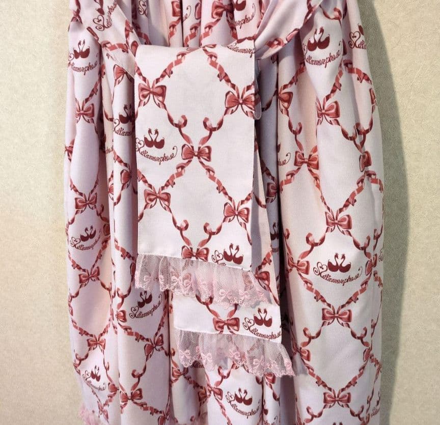 morphose　Dressy Ribbon ジャンパースカート　ピンク