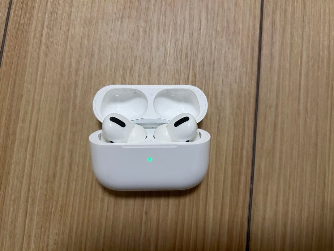 AirPods Pro 本体【箱、説明書、未使用イヤーチップ付き】 動作確認済