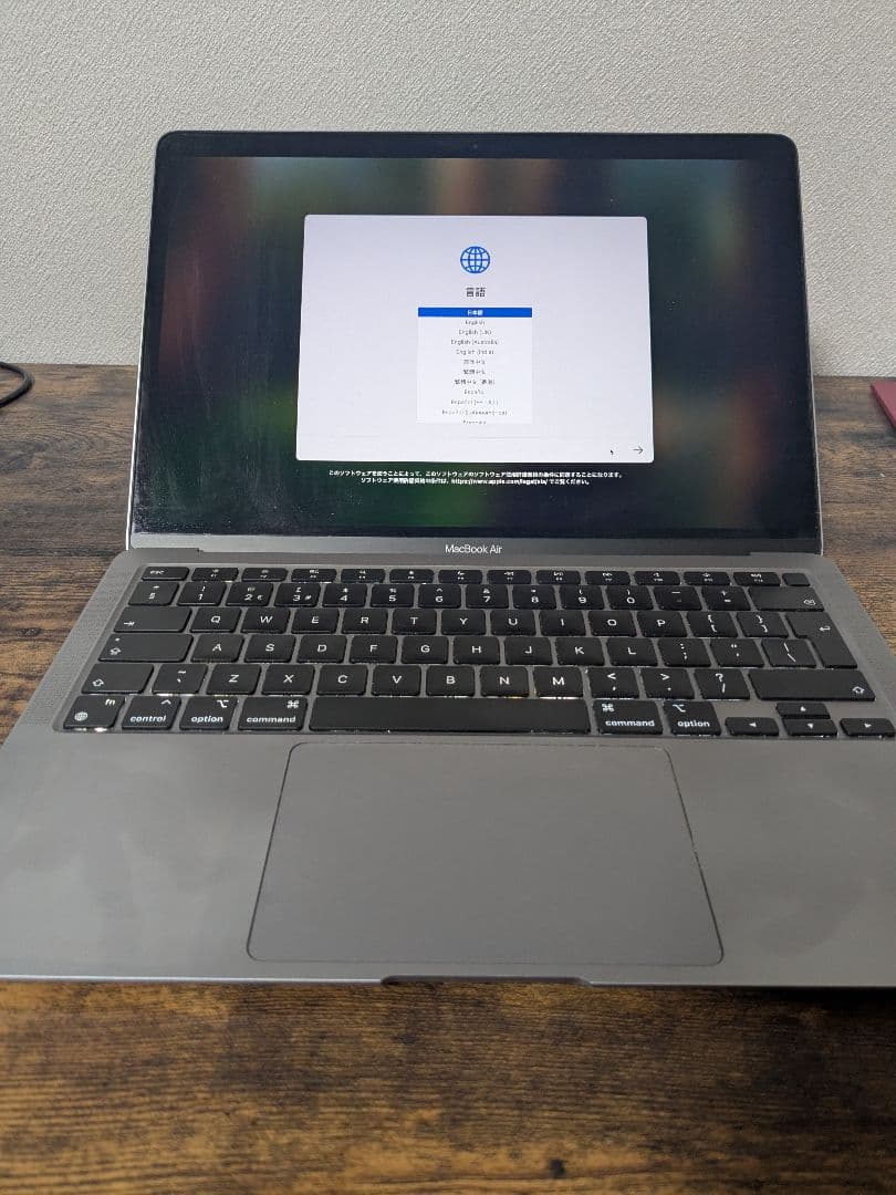 MacBook Air M116GB 512GB UK配列 スペースグレイ